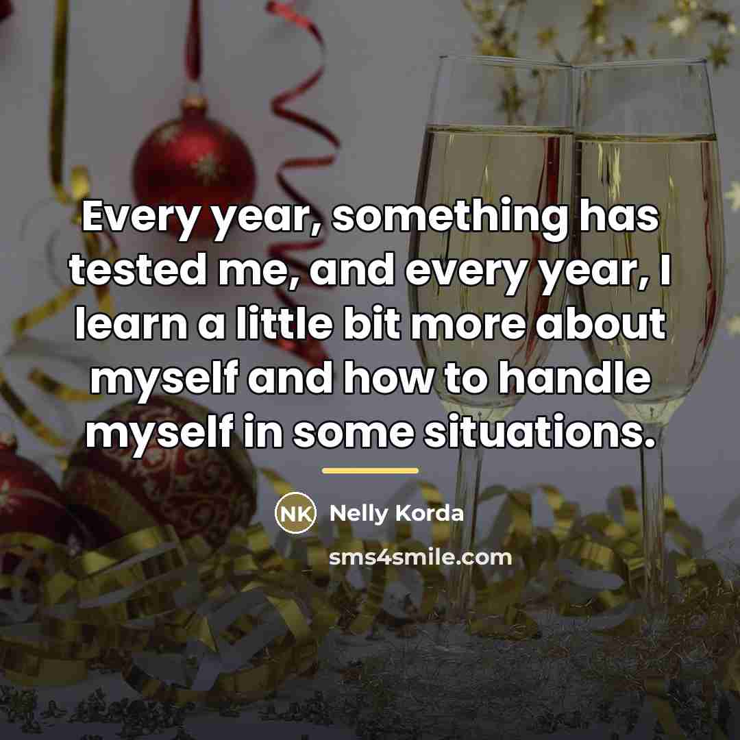 “Every year, something has tested me, and every year, I…” quote by Nelly Korda