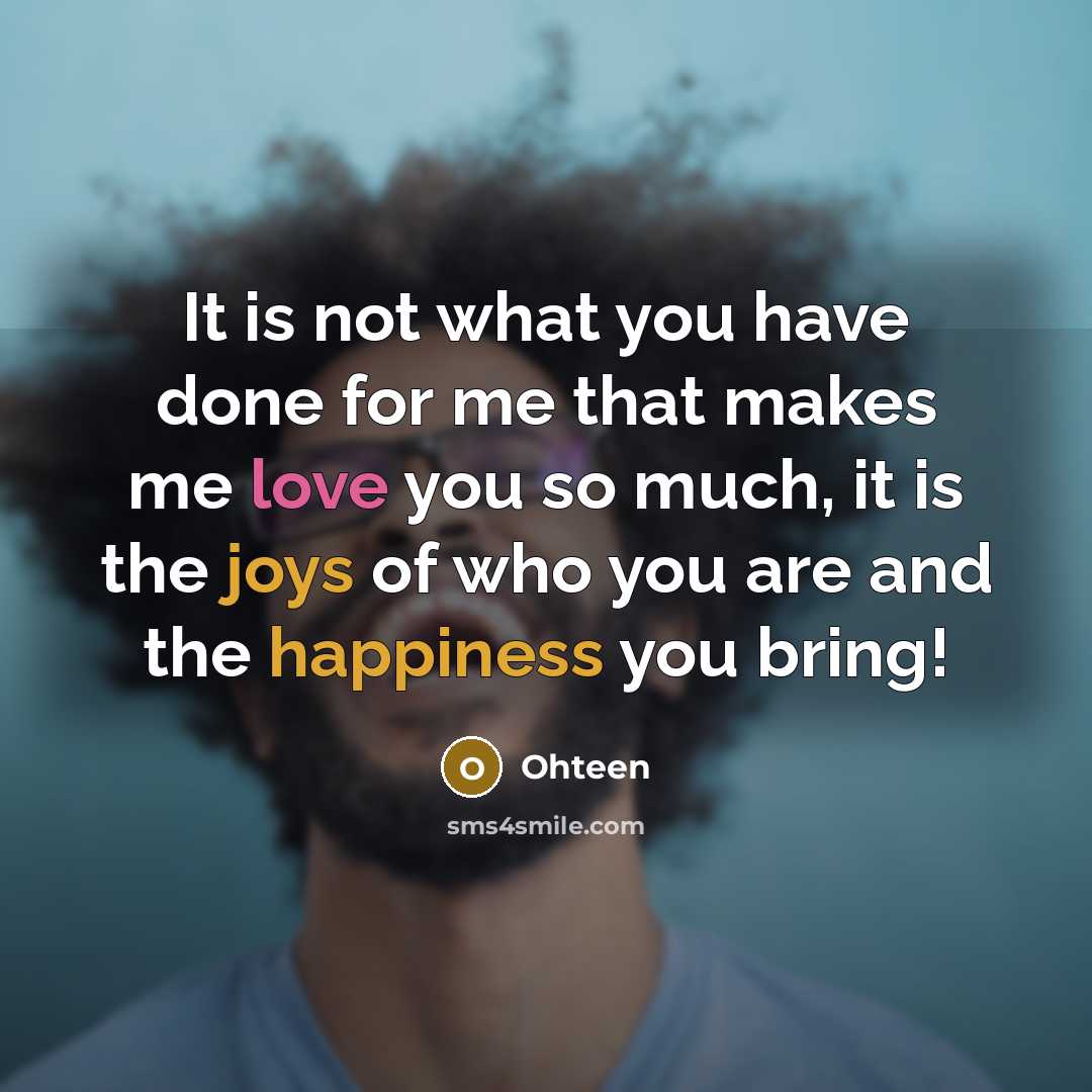 “It is not what you have done for me that…” quote by Ohteen