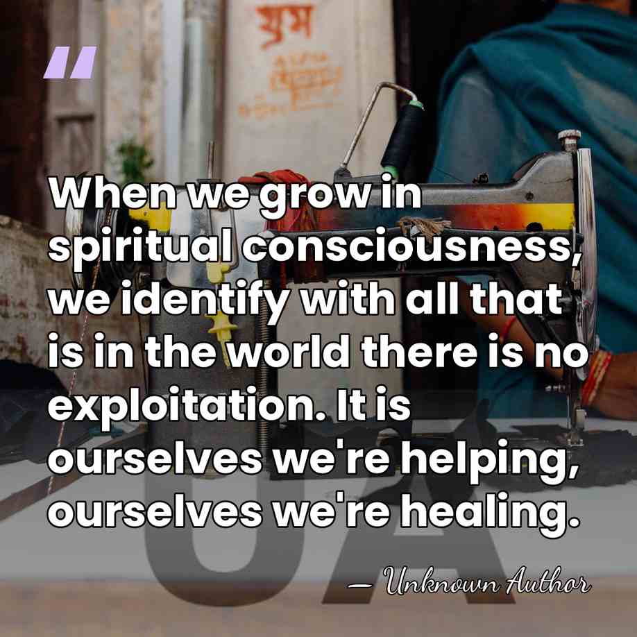 When we grow in spiritual consciousness, we identify with all that is&hellip; - Unknown Author