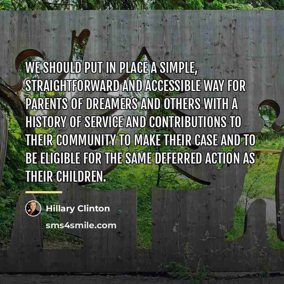 “We should put in place a simple, straightforward and accessible…” quote by Hillary Clinton