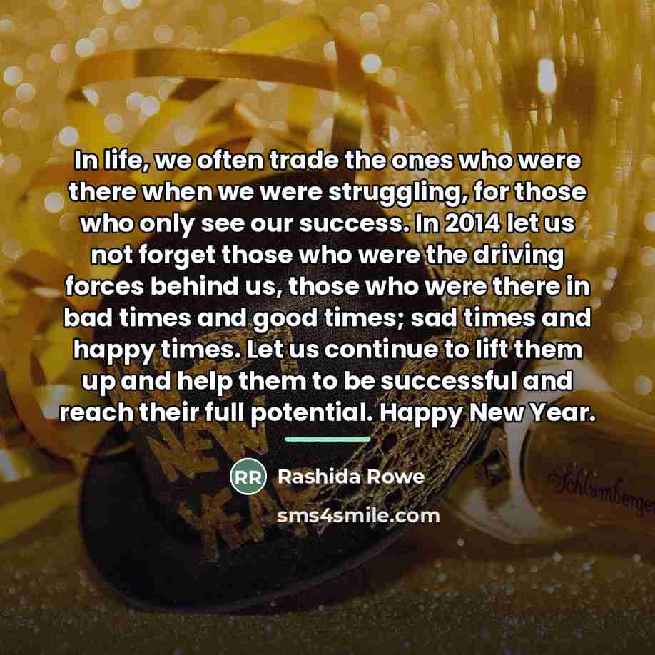 “In life, we often trade the ones who were there…” quote by Rashida Rowe