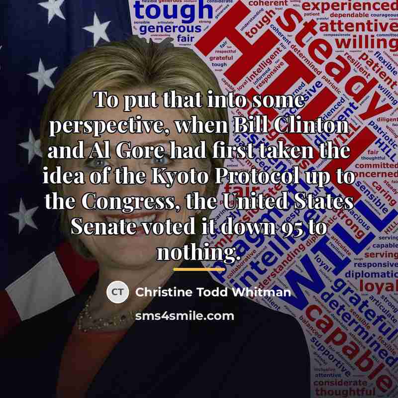“To put that into some perspective, when Bill Clinton and…” quote by Christine Todd Whitman