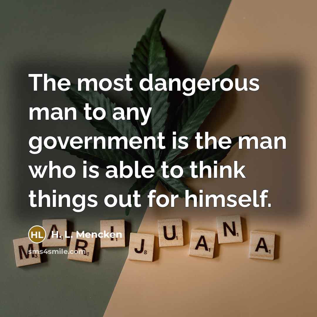 “The most dangerous man to any government is the man…” quote by H. L. Mencken
