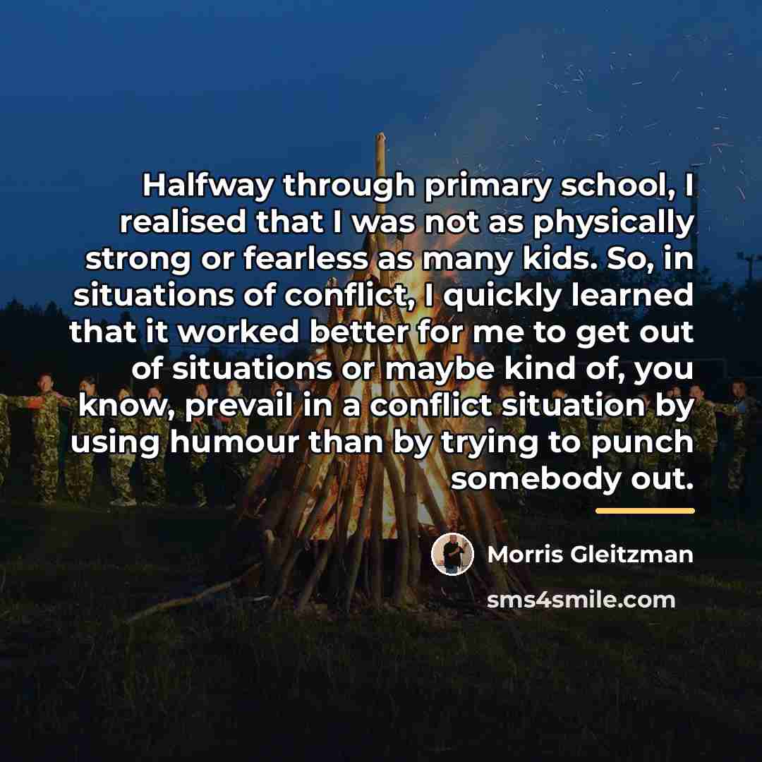 “Halfway through primary school, I realised that I was not…” quote by Morris Gleitzman