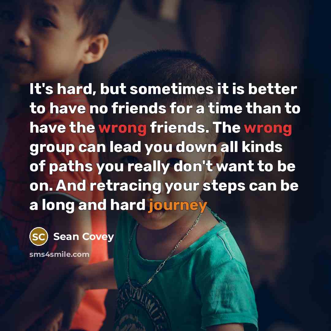 “It's hard, but sometimes it is better to have no…” quote by Sean Covey