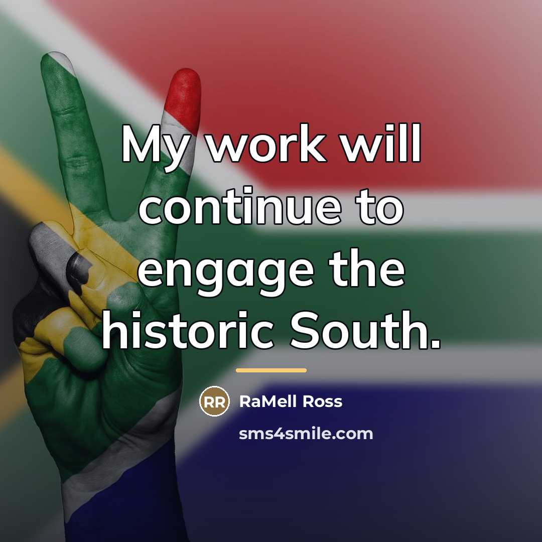 “My work will continue to engage the historic South.…” quote by RaMell Ross