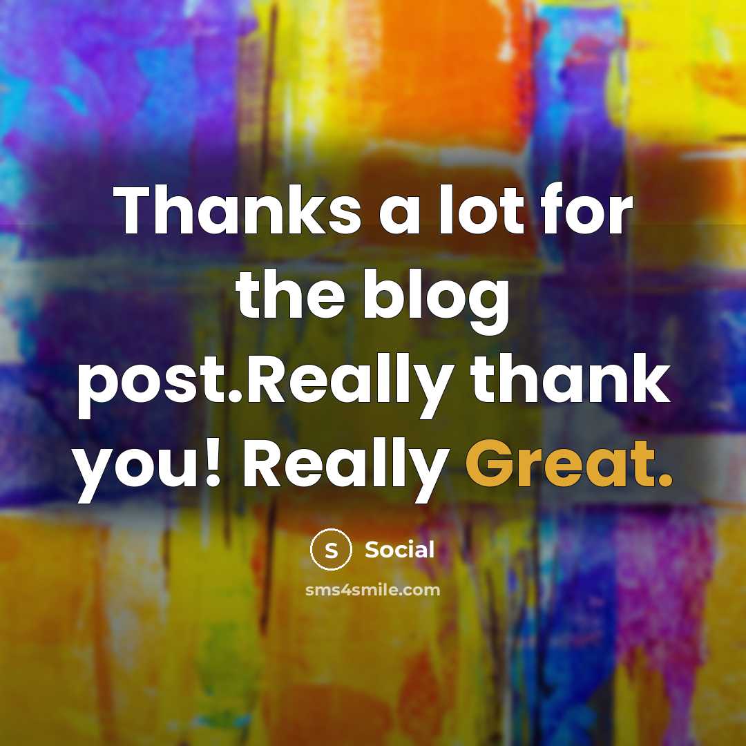 “Thanks a lot for the blog post.Really thank you! Really…” quote by Social