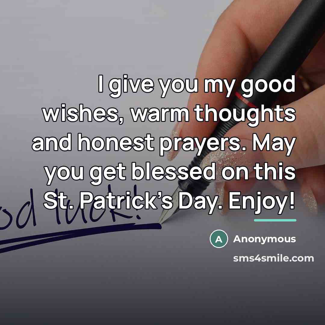 “I give you my good wishes, warm thoughts and honest…” quote by Anonymous