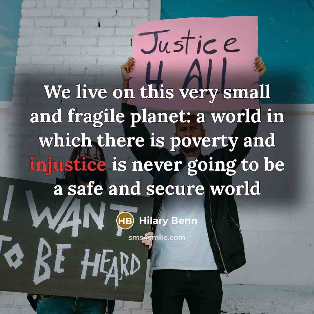 “We live on this very small and fragile planet: a…” quote by Hilary Benn