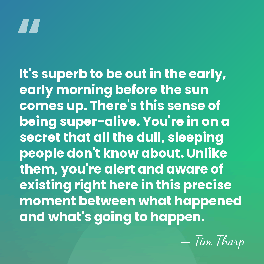It's superb to be out in the early, early morning before the&hellip; - Tim Tharp