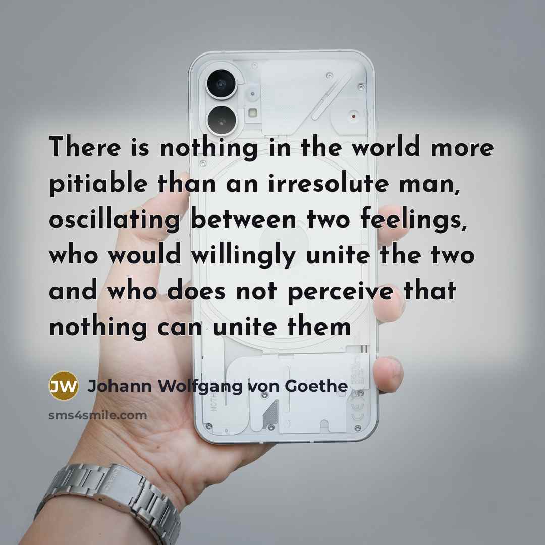 “There is nothing in the world more pitiable than an…” quote by Johann Wolfgang von Goethe