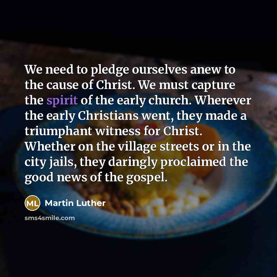 “We need to pledge ourselves anew to the cause of…” quote by Martin Luther