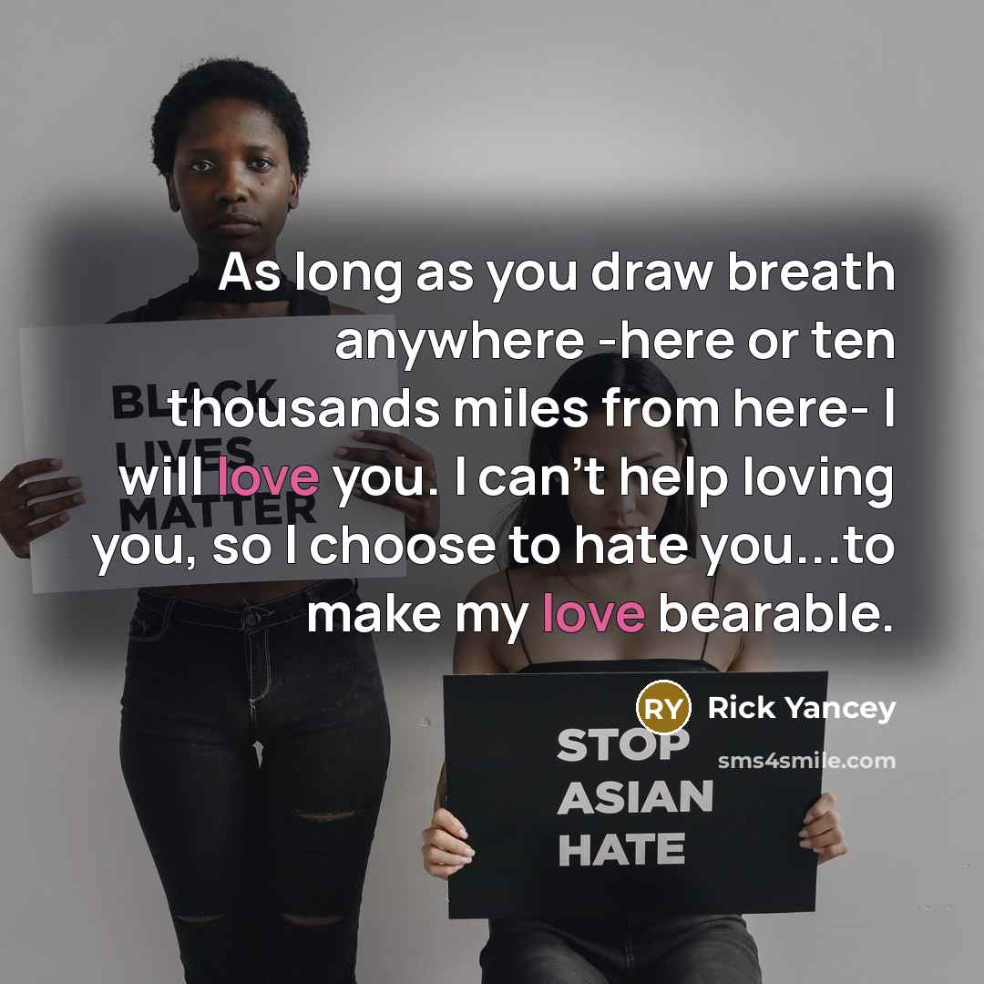 “As long as you draw breath anywhere -here or ten…” quote by Rick Yancey