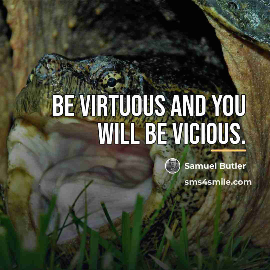 “Be virtuous and you will be vicious.…” quote by Samuel Butler