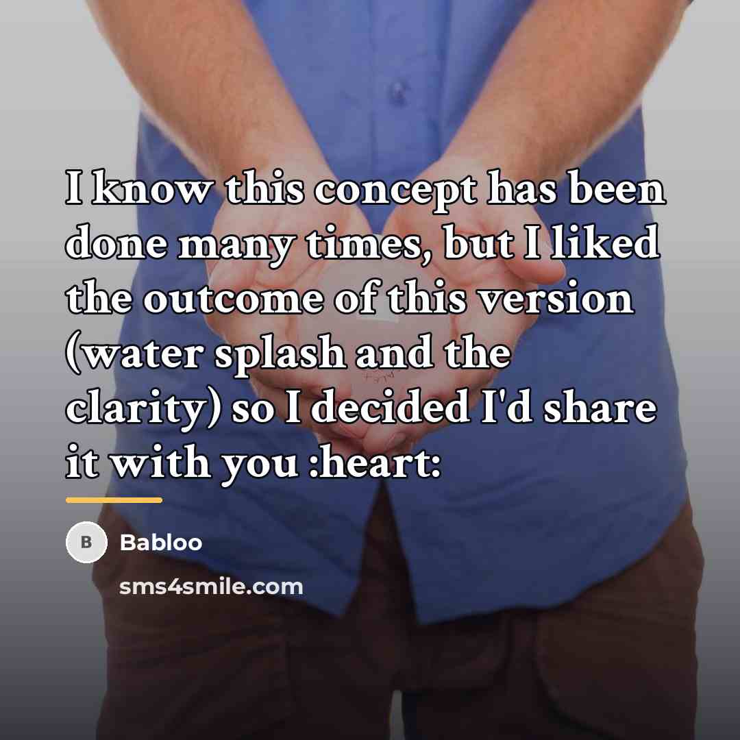 “I know this concept has been done many times, but…” quote by Babloo
