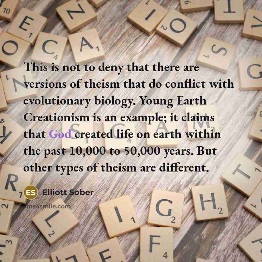 “This is not to deny that there are versions of…” quote by Elliott Sober