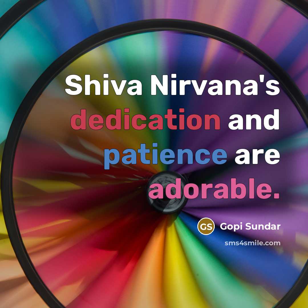 “Shiva Nirvana's dedication and patience are adorable.…” quote by Gopi Sundar