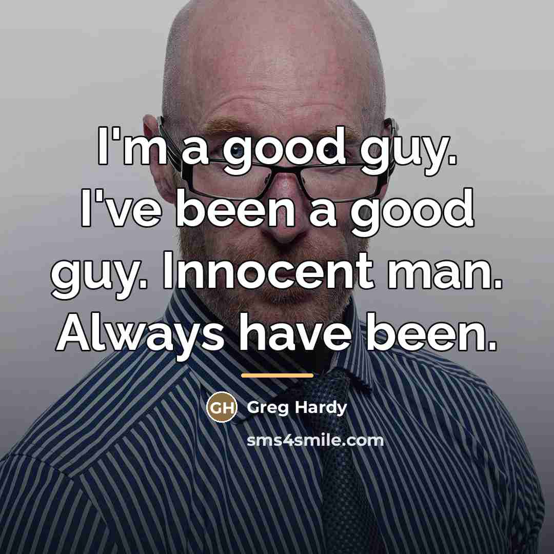 “I'm a good guy. I've been a good guy. Innocent…” quote by Greg Hardy