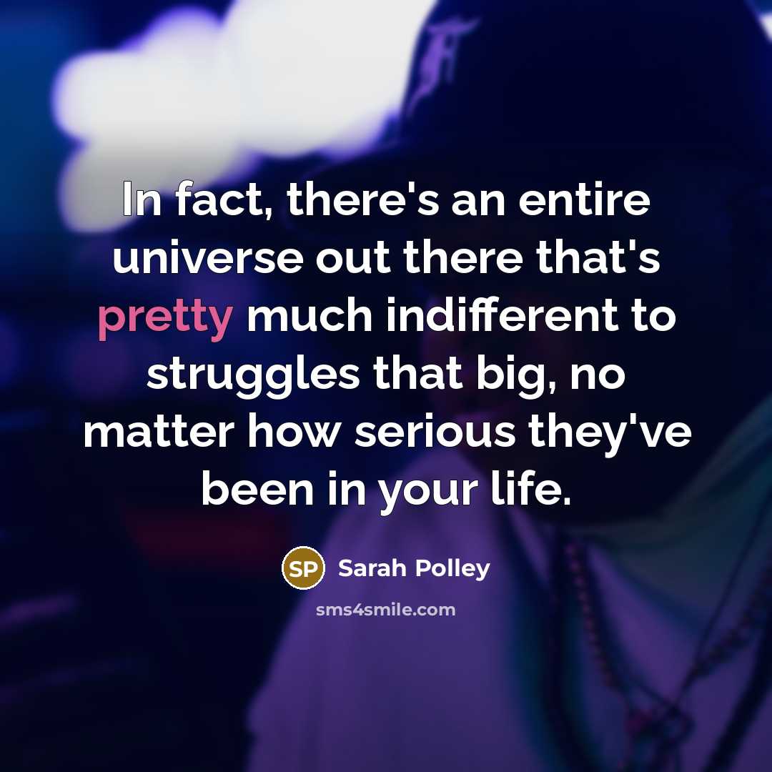 “In fact, there's an entire universe out there that's pretty…” quote by Sarah Polley