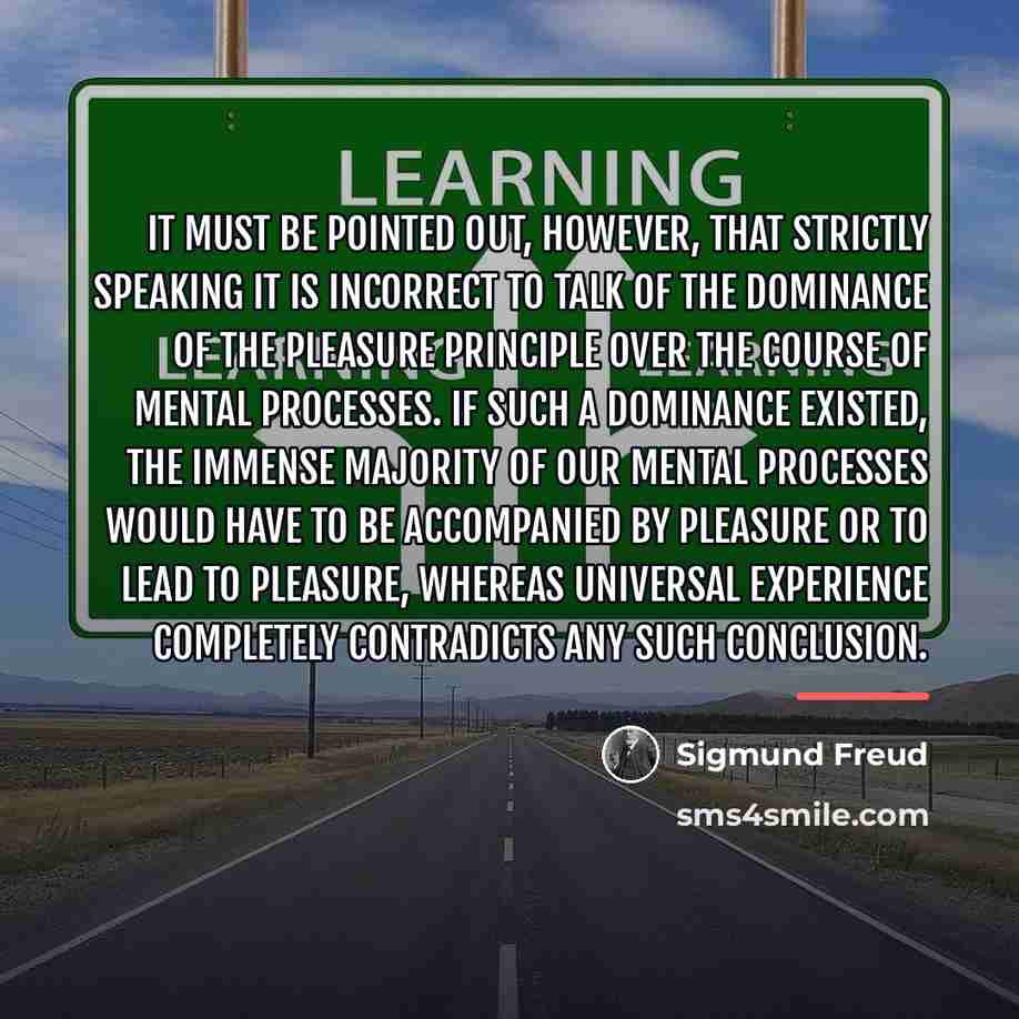 “It must be pointed out, however, that strictly speaking it…” quote by Sigmund Freud