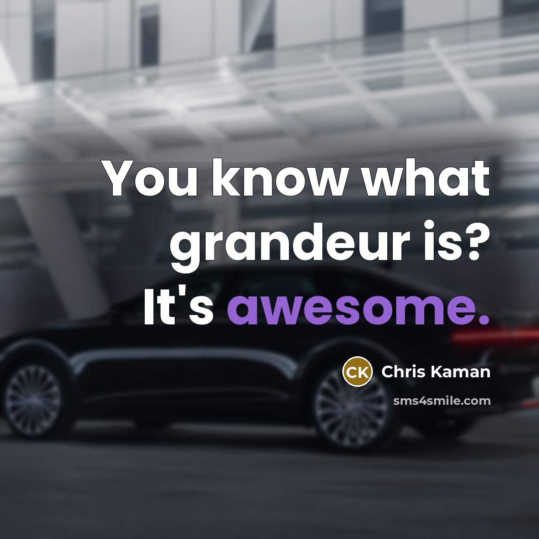“You know what grandeur is? It's awesome.” quote by Chris Kaman