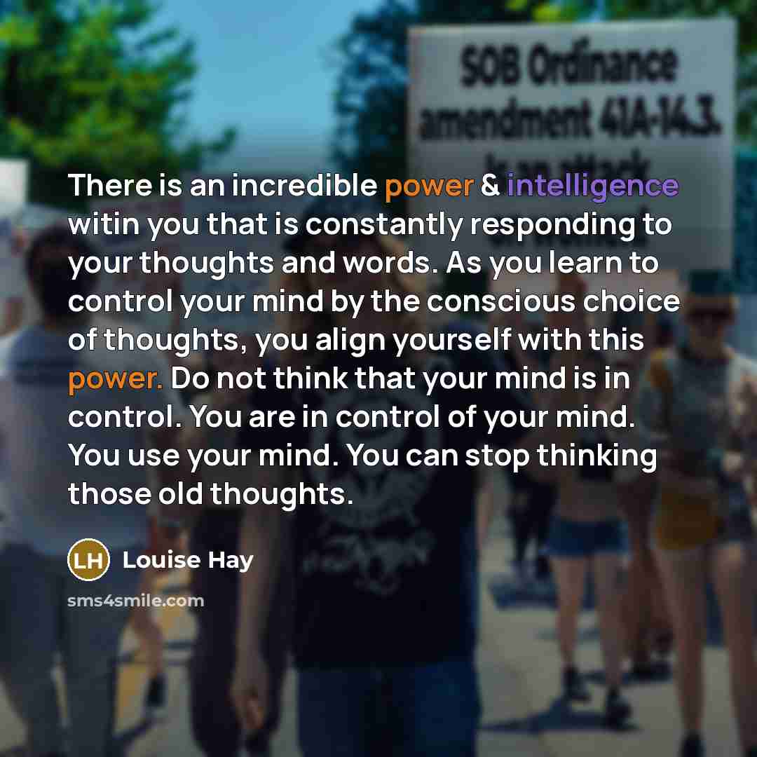 “There is an incredible power & intelligence witin you that…” quote by Louise Hay