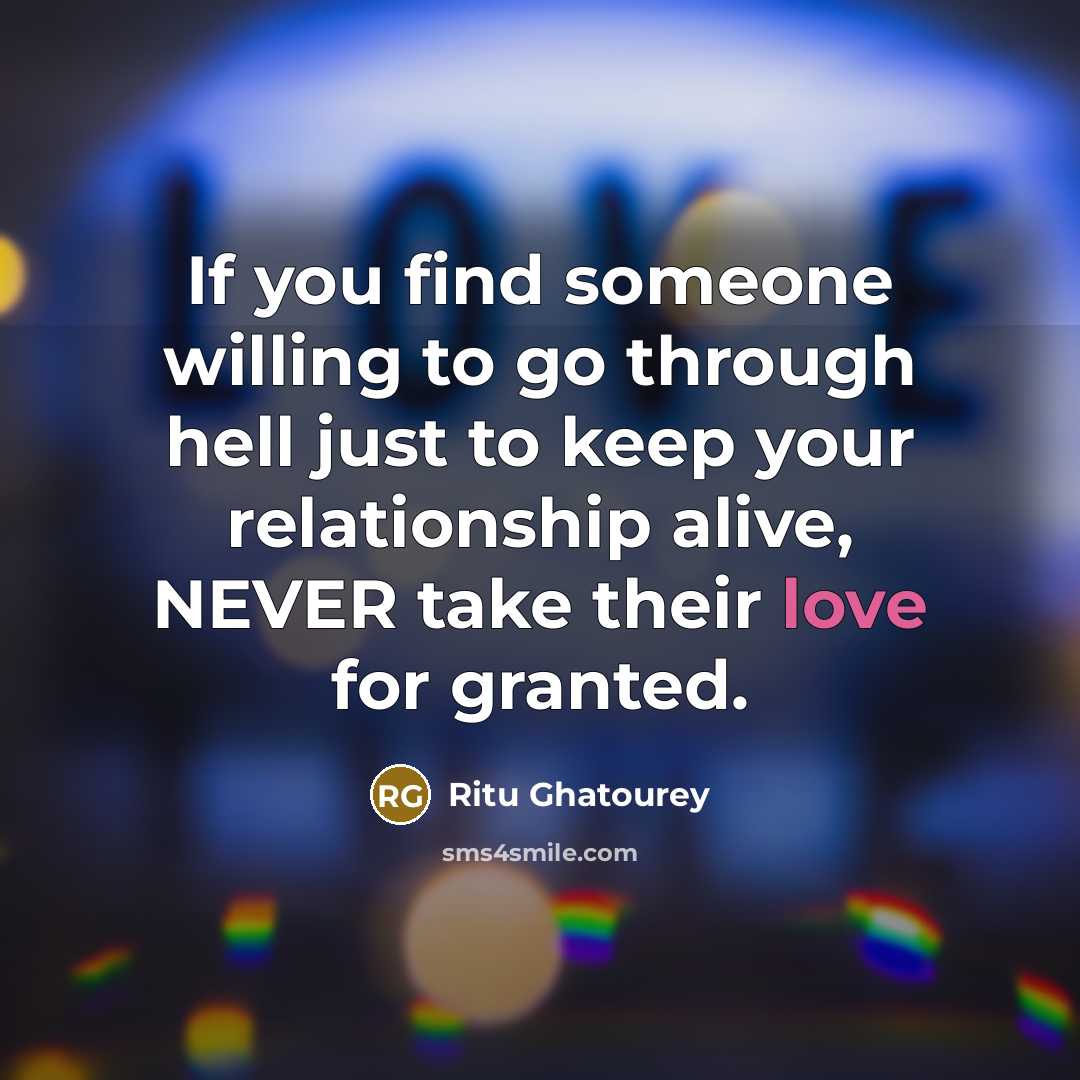 “If you find someone willing to go through hell just…” quote by Ritu Ghatourey