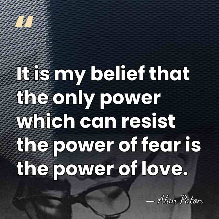 It is my belief that the only power which can resist the&hellip; - Alan Paton
