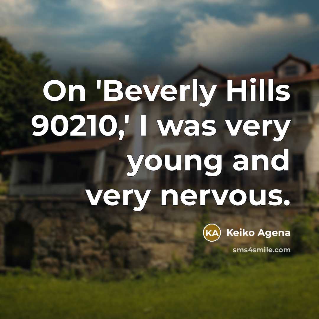“On 'Beverly Hills 90210,' I was very young and very…” quote by Keiko Agena
