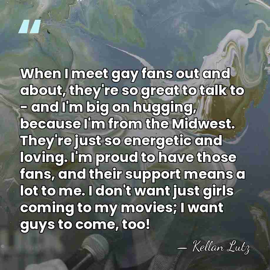 When I meet gay fans out and about, they're so great to&hellip; - Kellan Lutz