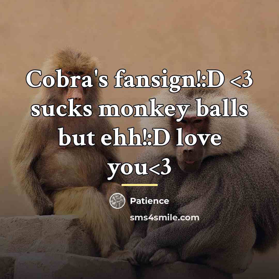 “Cobra's fansign!:D…” quote by Patience