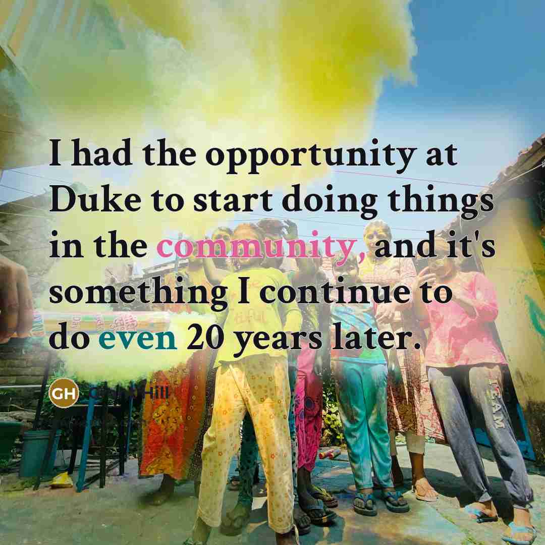 “I had the opportunity at Duke to start doing things…” quote by Grant Hill