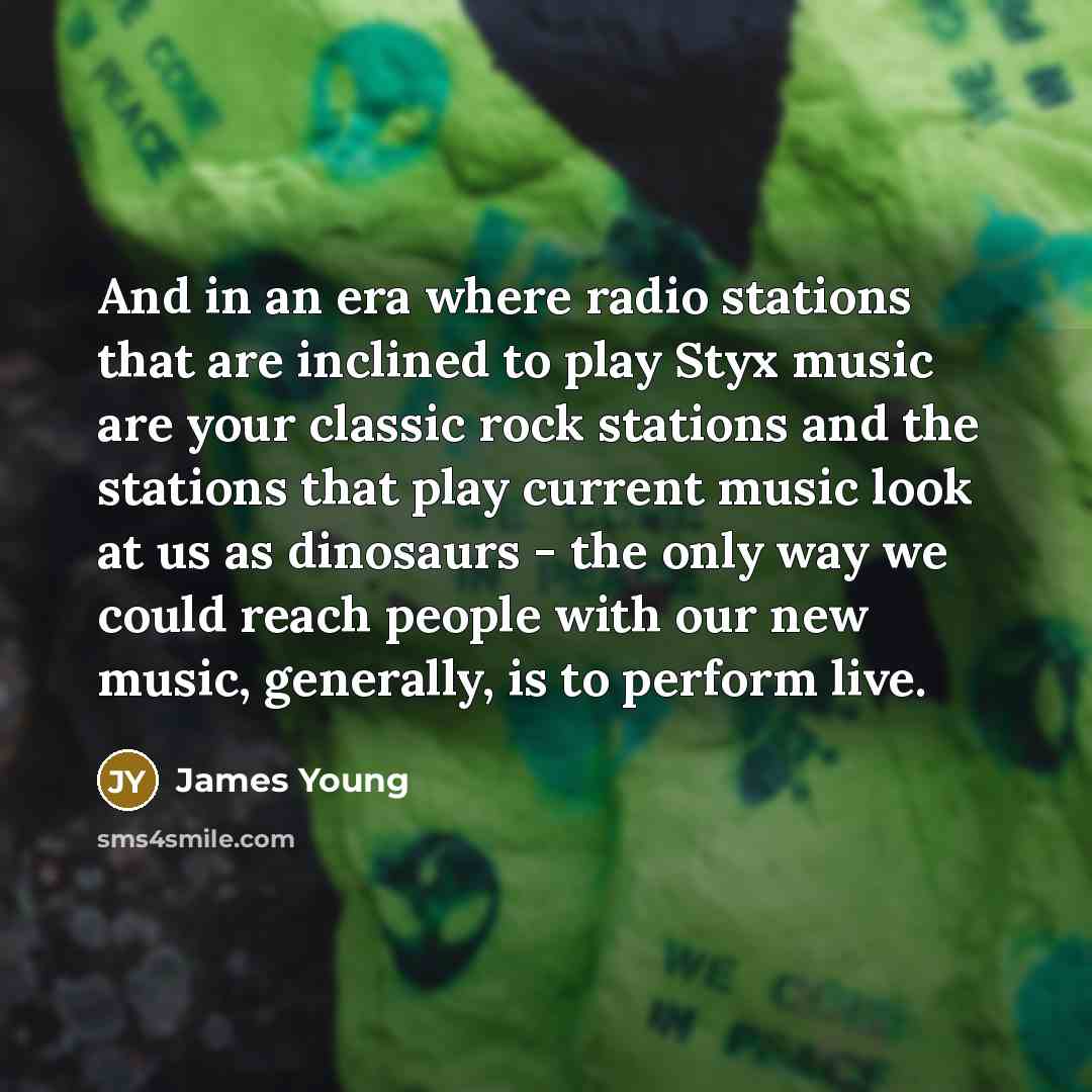 “And in an era where radio stations that are inclined…” quote by James Young