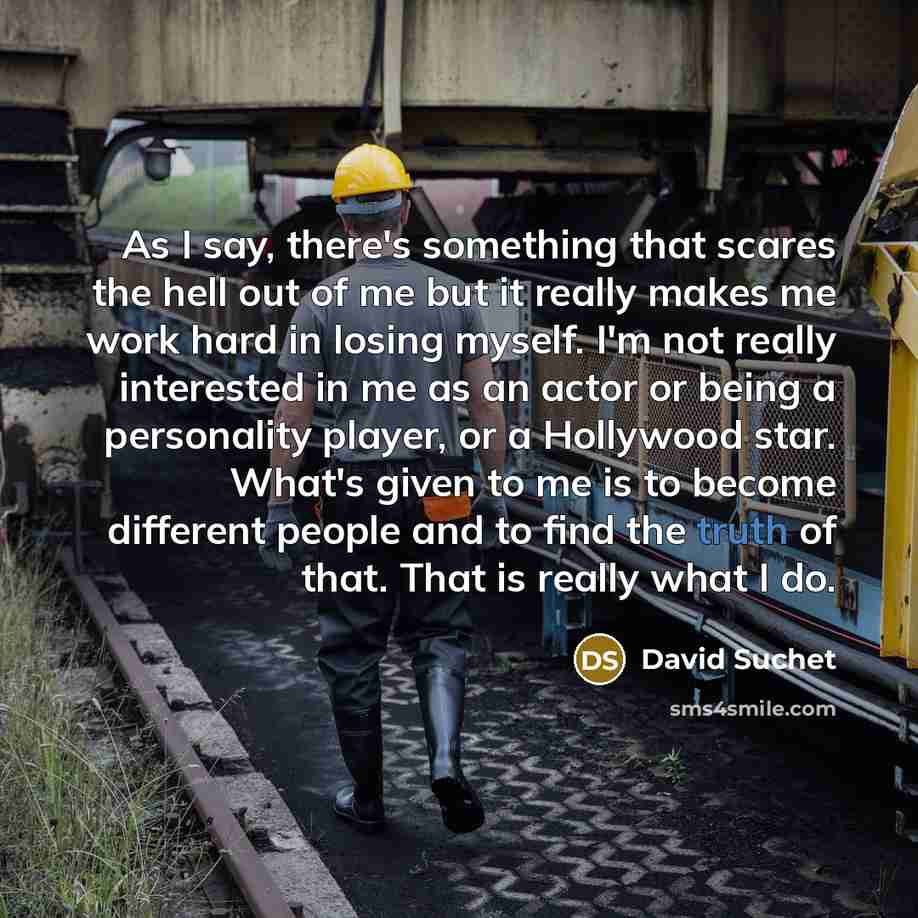 “As I say, there's something that scares the hell out…” quote by David Suchet