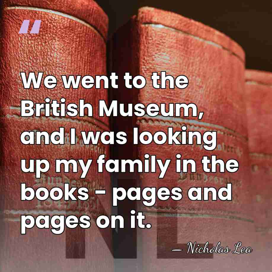 We went to the British Museum, and I was looking up my&hellip; - Nicholas Lea
