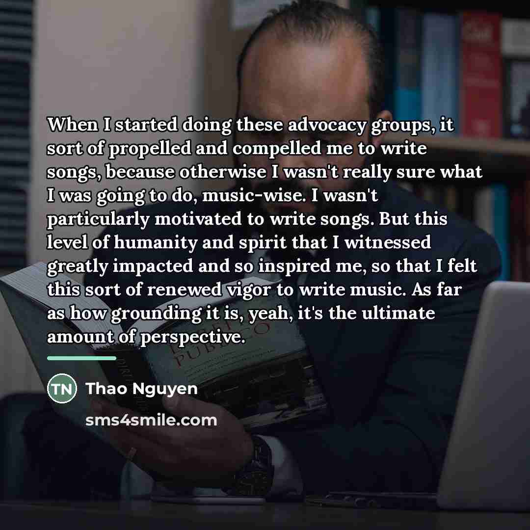 “When I started doing these advocacy groups, it sort of…” quote by Thao Nguyen