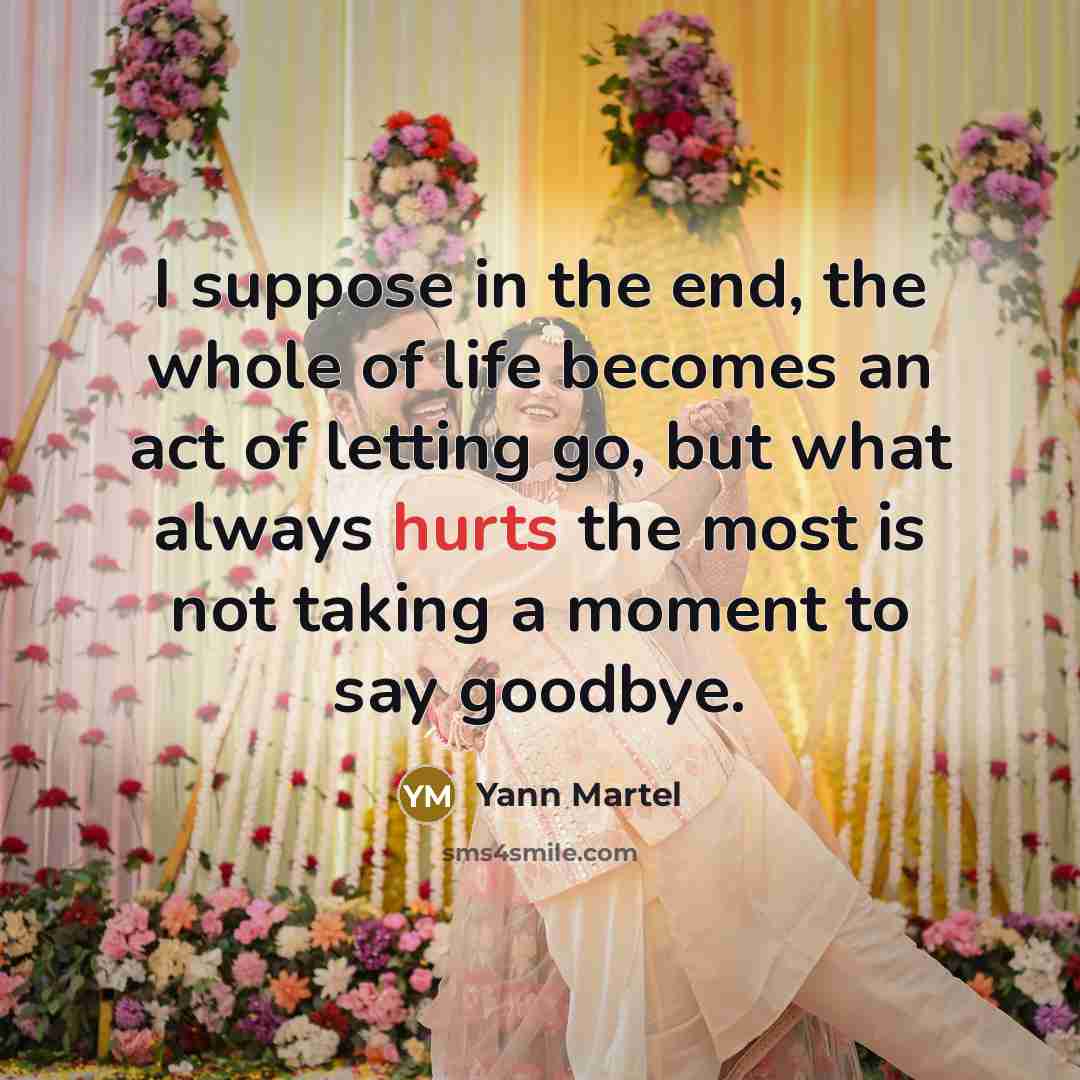 “I suppose in the end, the whole of life becomes…” quote by Yann Martel