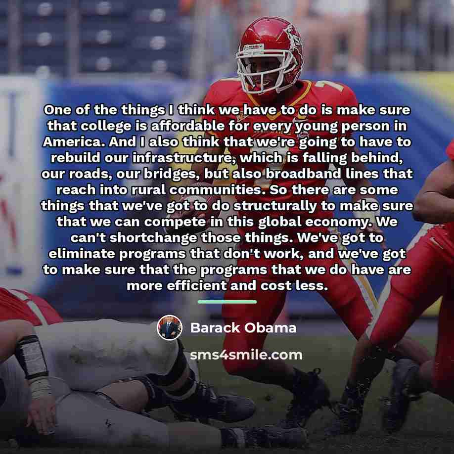 “One of the things I think we have to do…” quote by Barack Obama