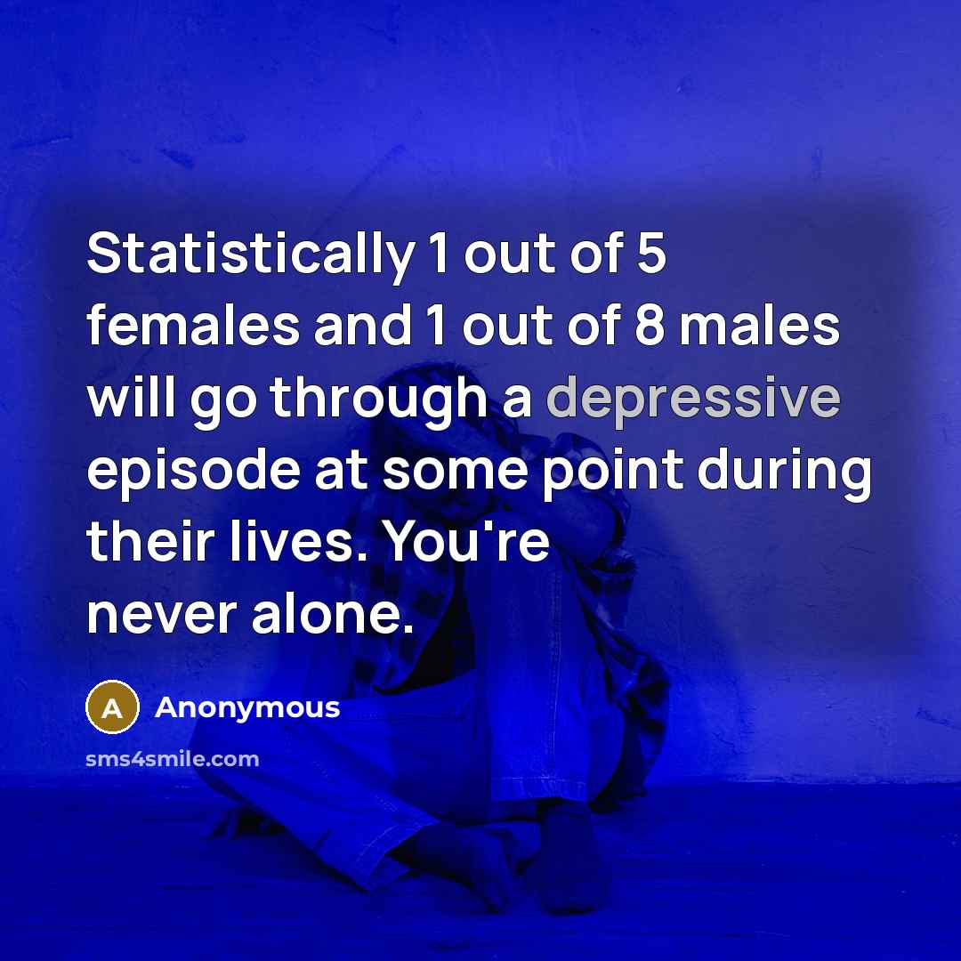 “Statistically 1 out of 5 females and 1 out of…” quote by Anonymous