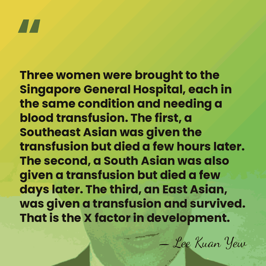 Three women were brought to the Singapore General Hospital, each in the&hellip; - Lee Kuan Yew