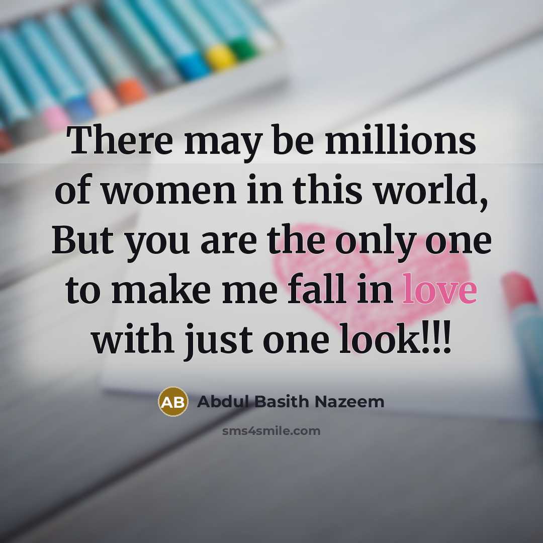 “There may be millions of women in this world, But…” quote by Abdul Basith Nazeem