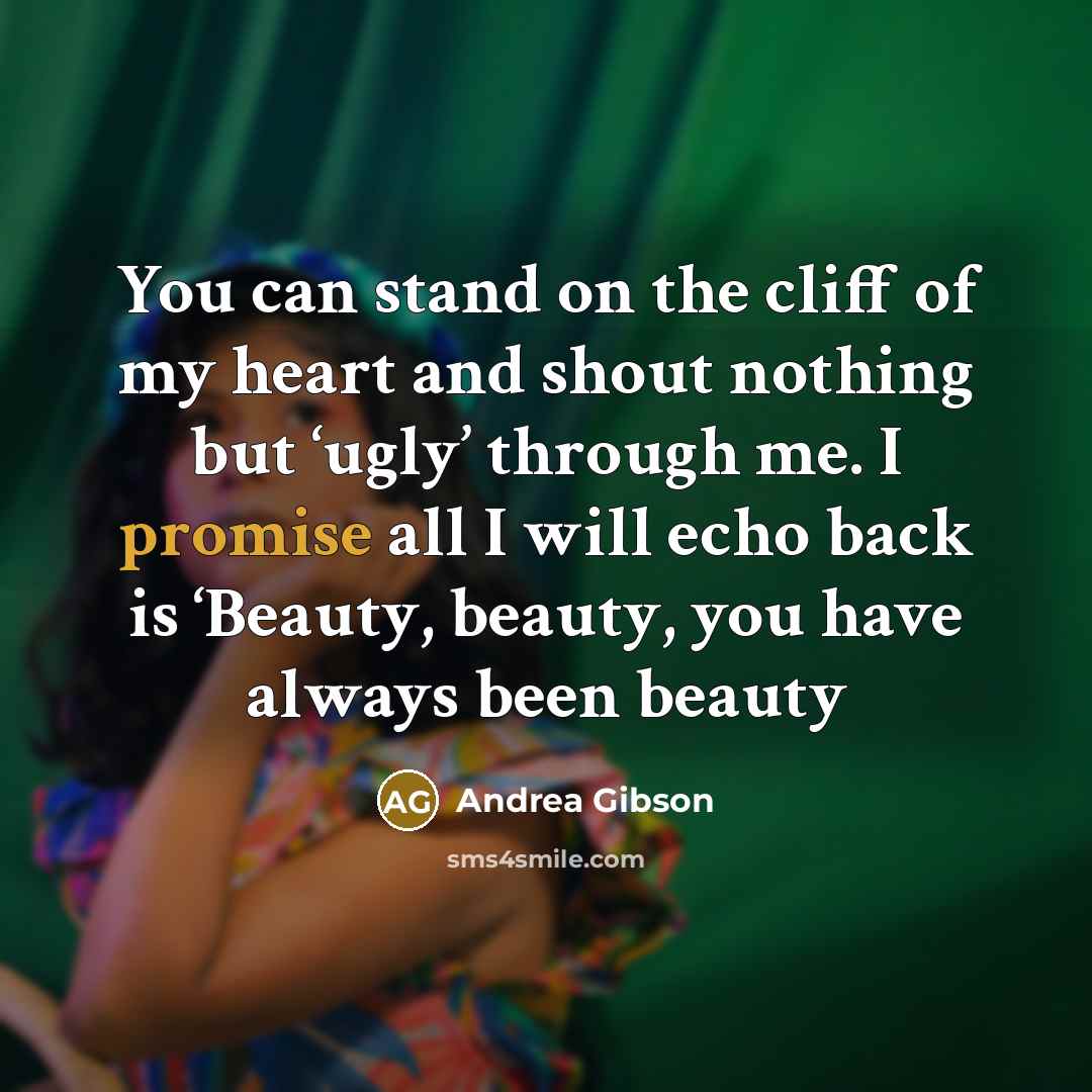 “You can stand on the cliff of my heart and…” quote by Andrea Gibson