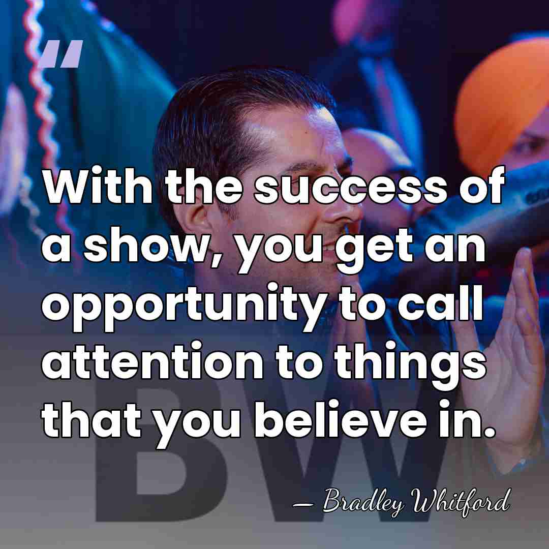 With the success of a show, you get an opportunity to call&hellip; - Bradley Whitford