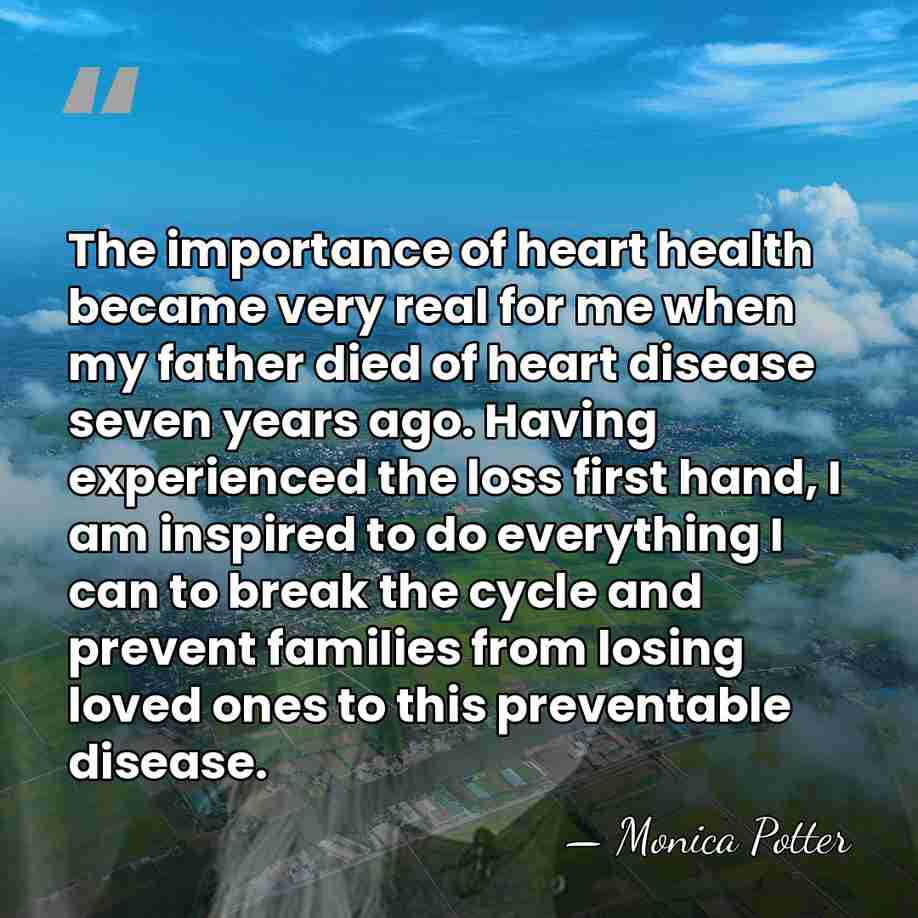 The importance of heart health became very real for me when my&hellip; - Monica Potter