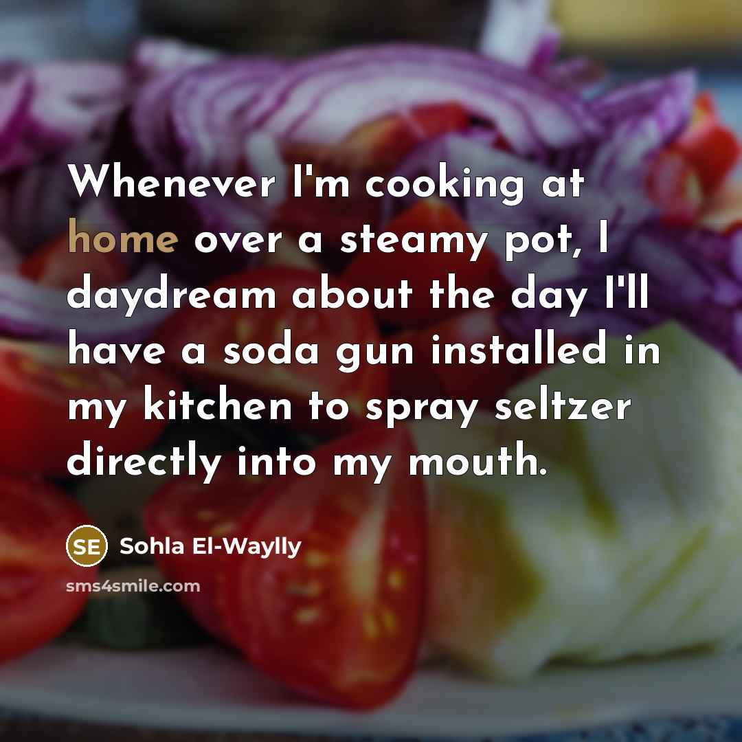 “Whenever I'm cooking at home over a steamy pot, I…” quote by Sohla El-Waylly