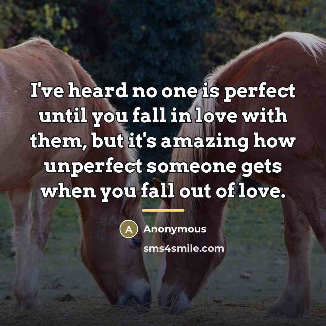 “I've heard no one is perfect until you fall in…” quote by Anonymous