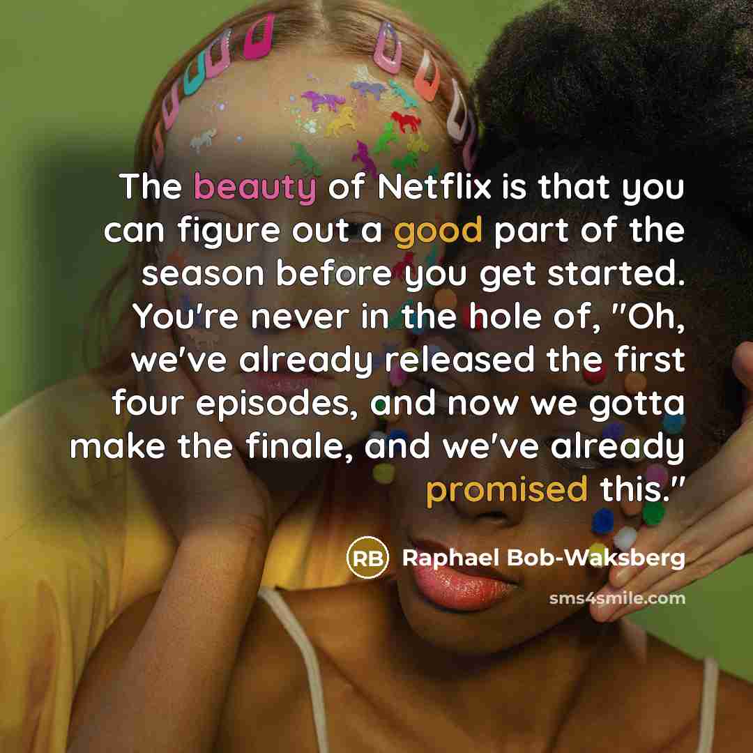 “The beauty of Netflix is that you can figure out…” quote by Raphael Bob-Waksberg