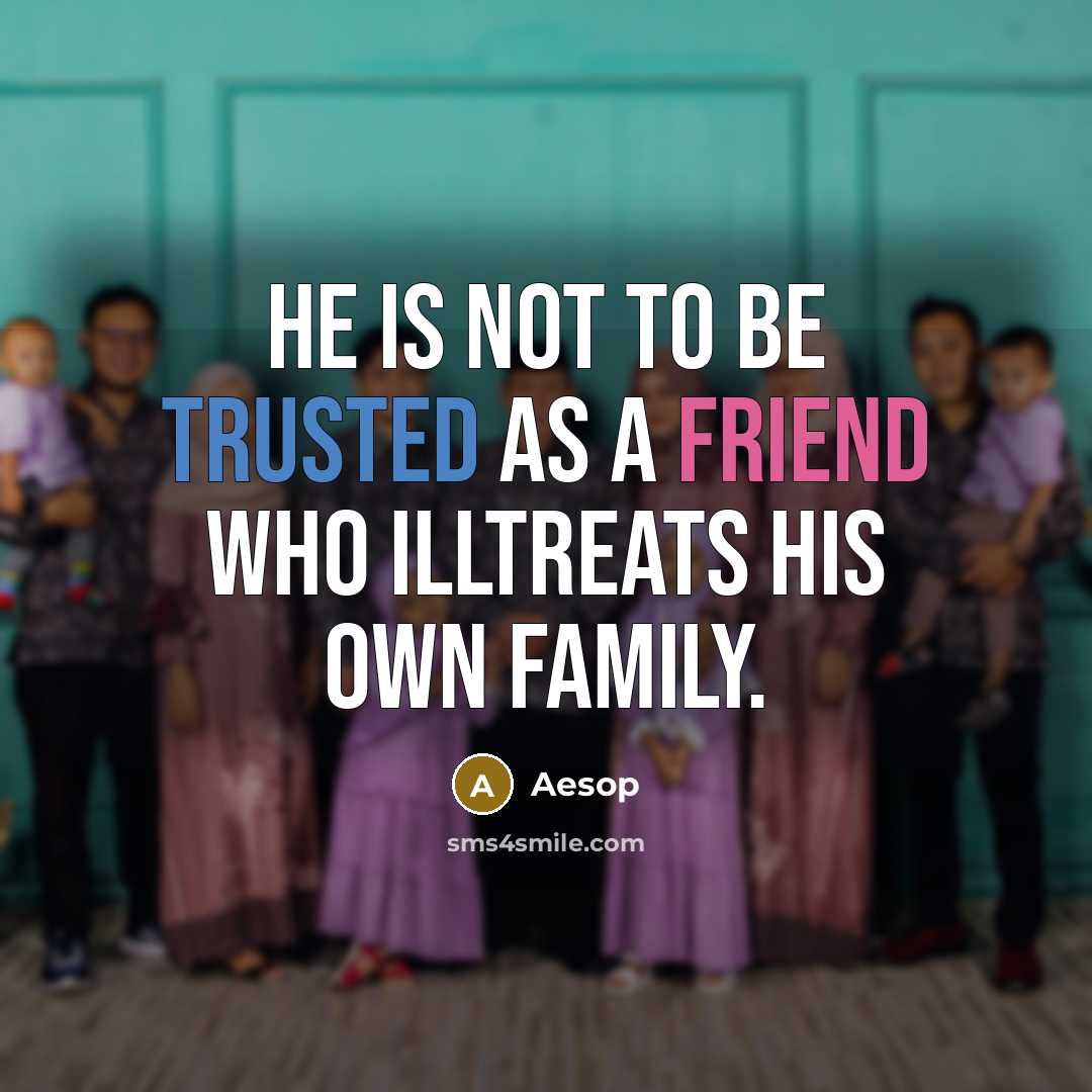 “He is not to be trusted as a friend who…” quote by Aesop