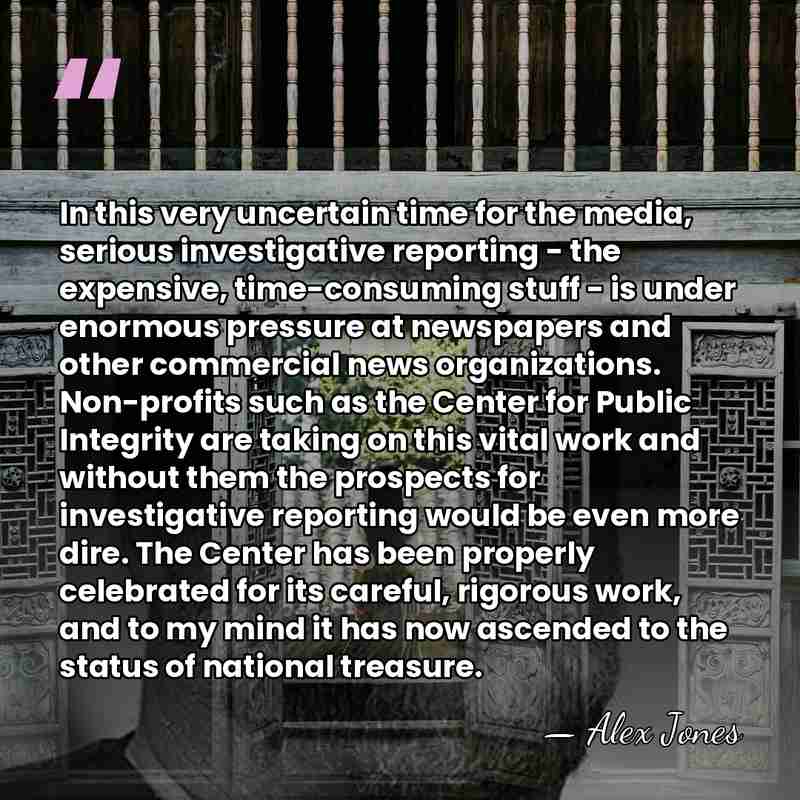In this very uncertain time for the media, serious investigative reporting -&hellip; - Alex Jones