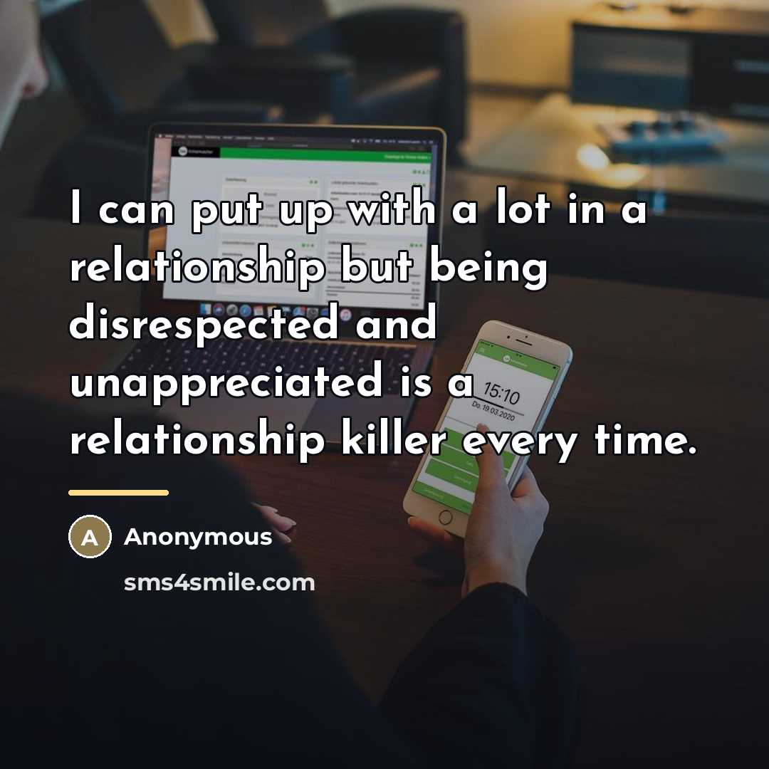 “I can put up with a lot in a relationship…” quote by Anonymous